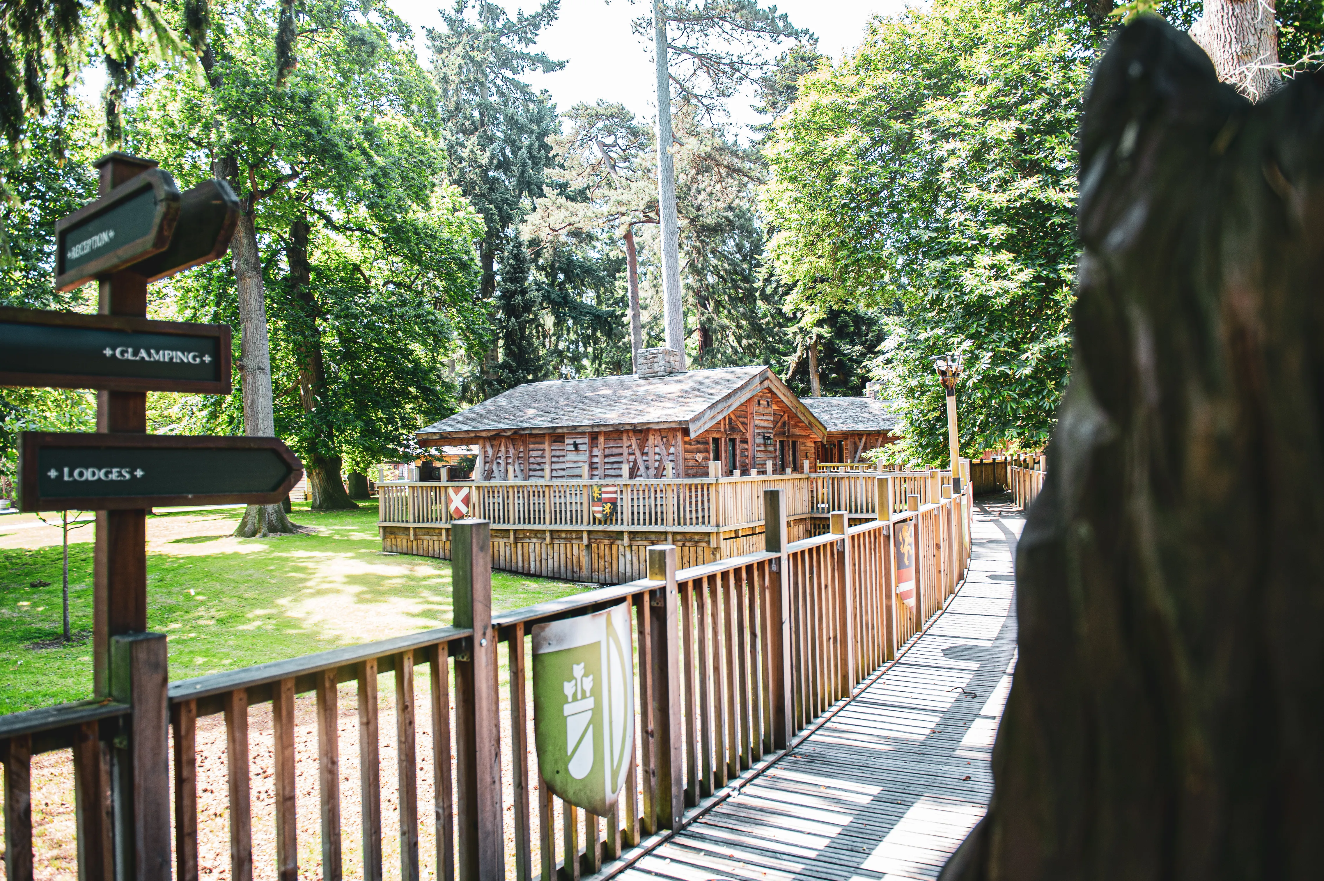 Lodges walkway