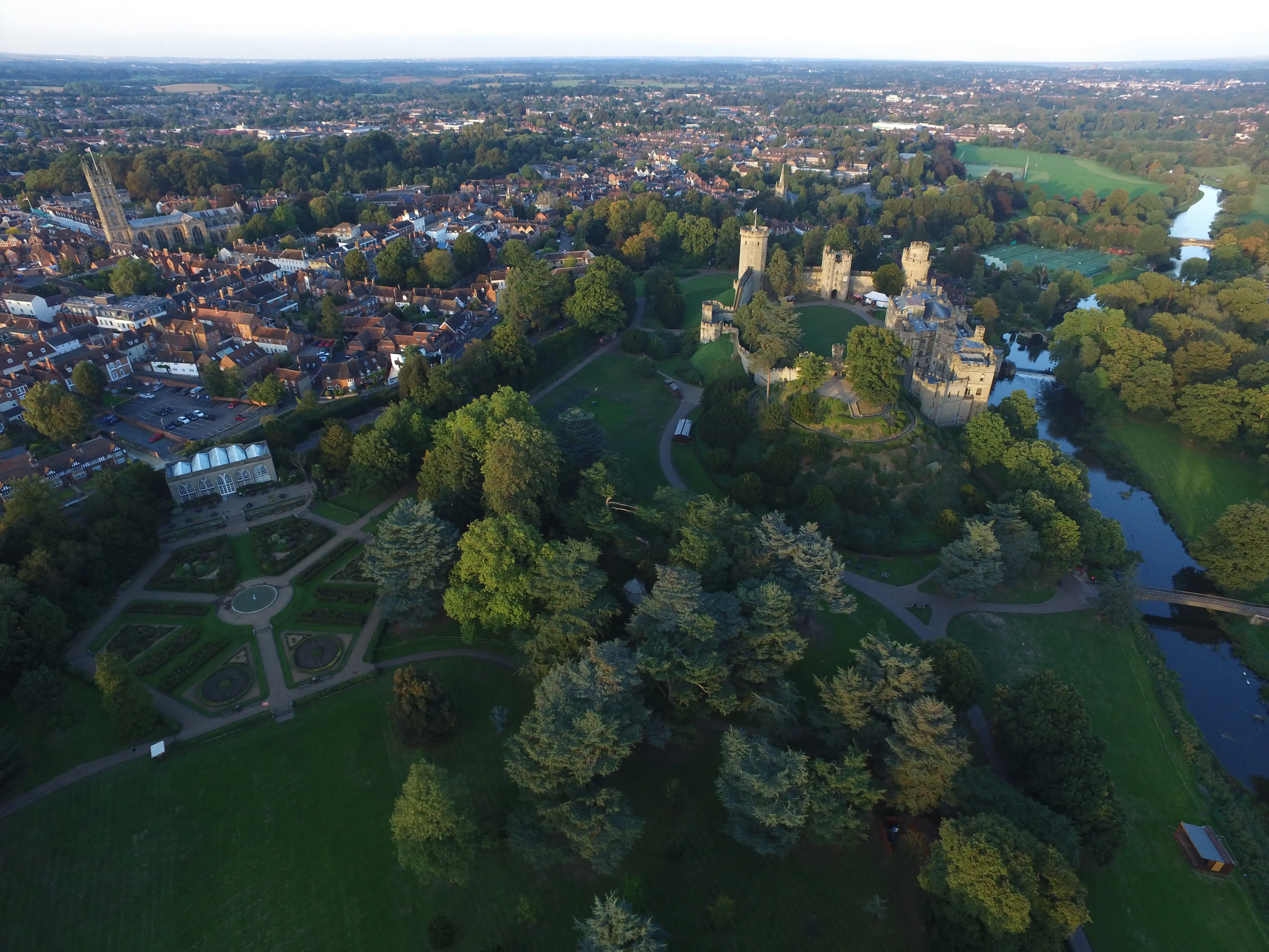 Castle & Conservatory from the sky