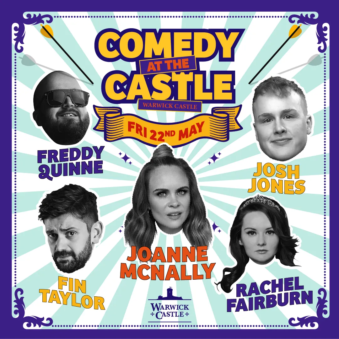 Comedy At The Castle 2026 Warwick Friday 1080X1080px