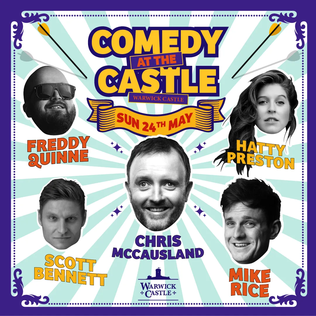 Comedy At The Castle Warwick 2026 Sunday 1080X1080px