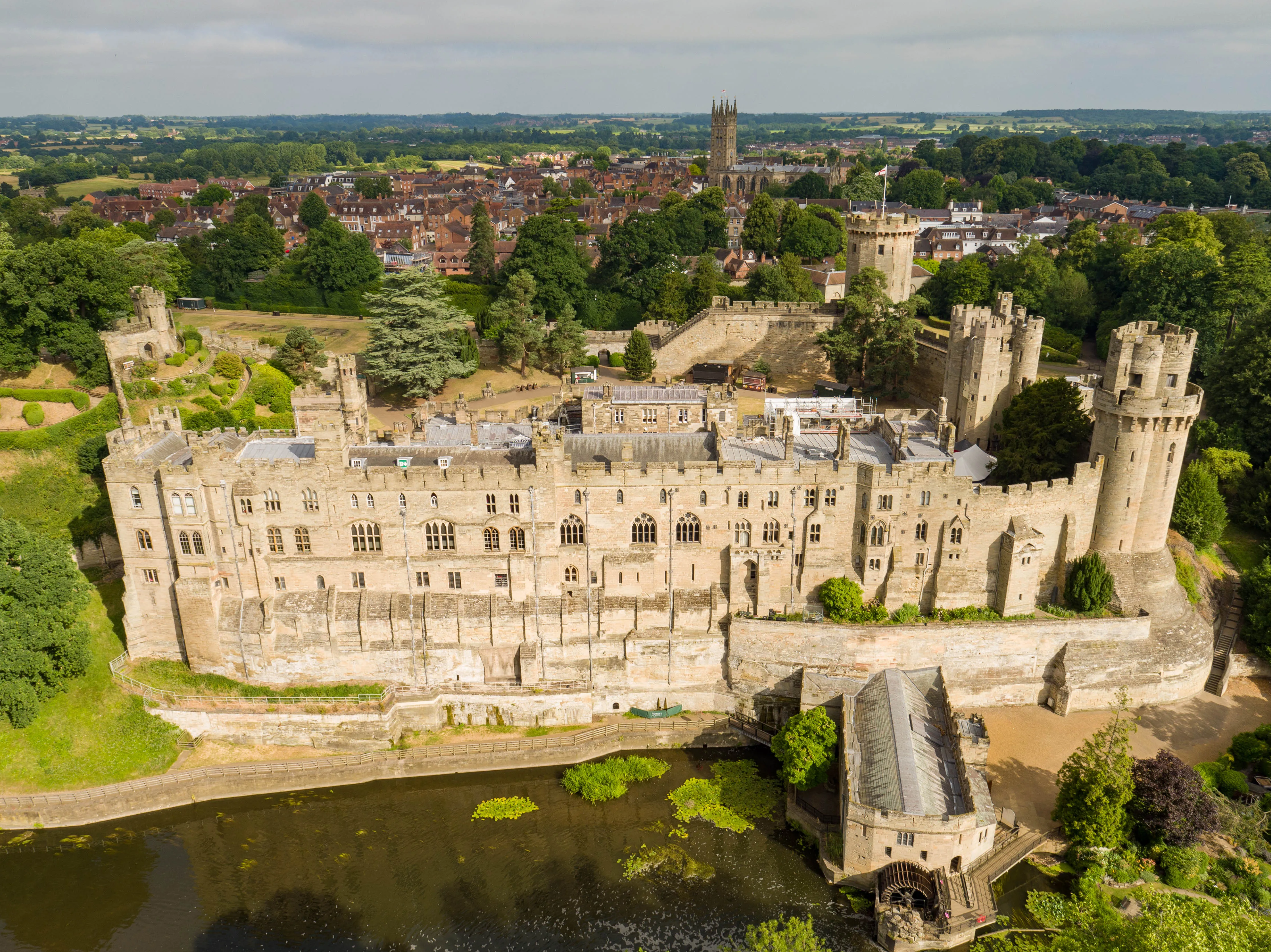 Restoration of Warwick Castle - Dji 0867 Restoration of Warwick Castle - Dji 0867