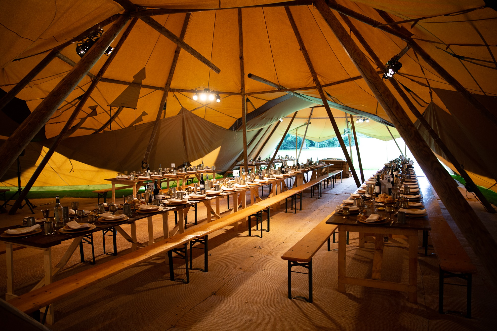 Tipi Themed Dining Veiled Productions